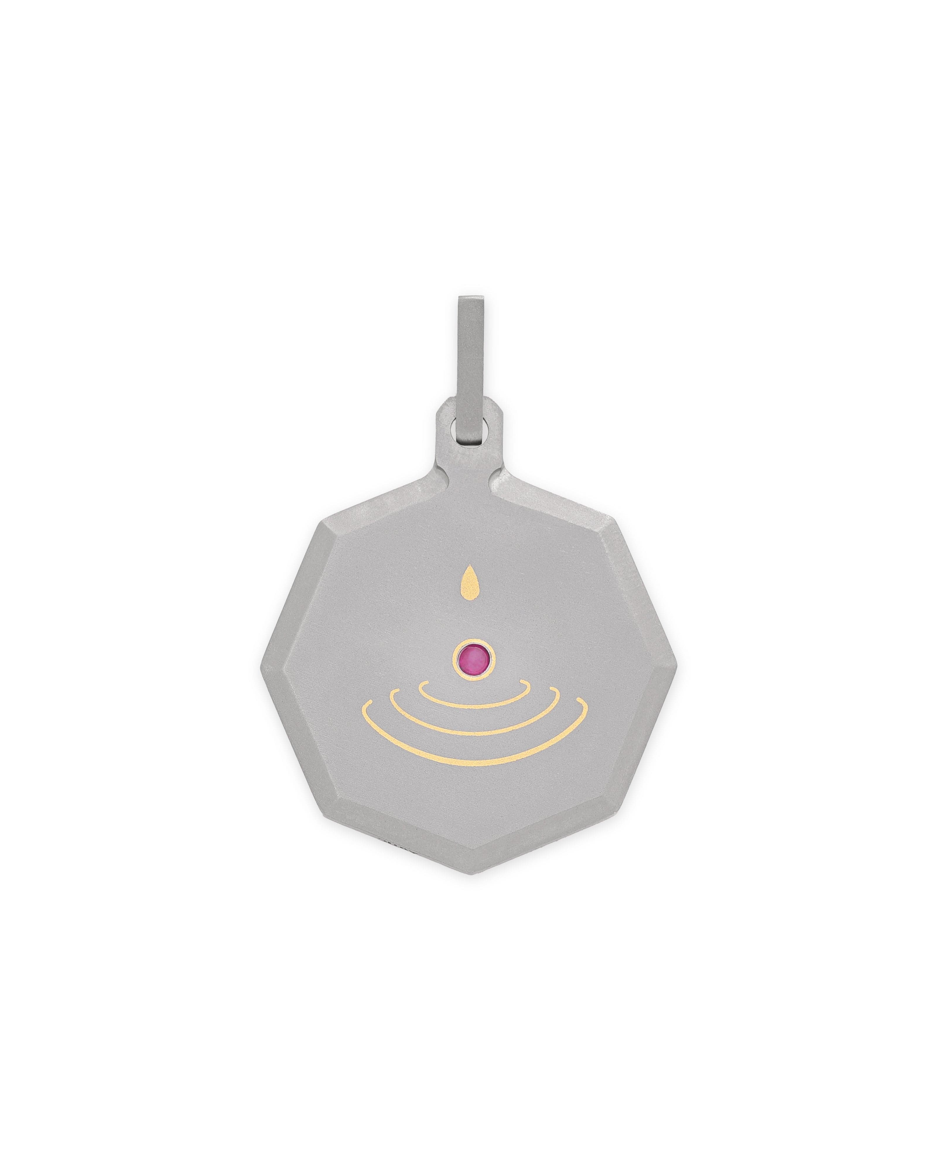 Cancer – Titanium Zodiac Pendant.