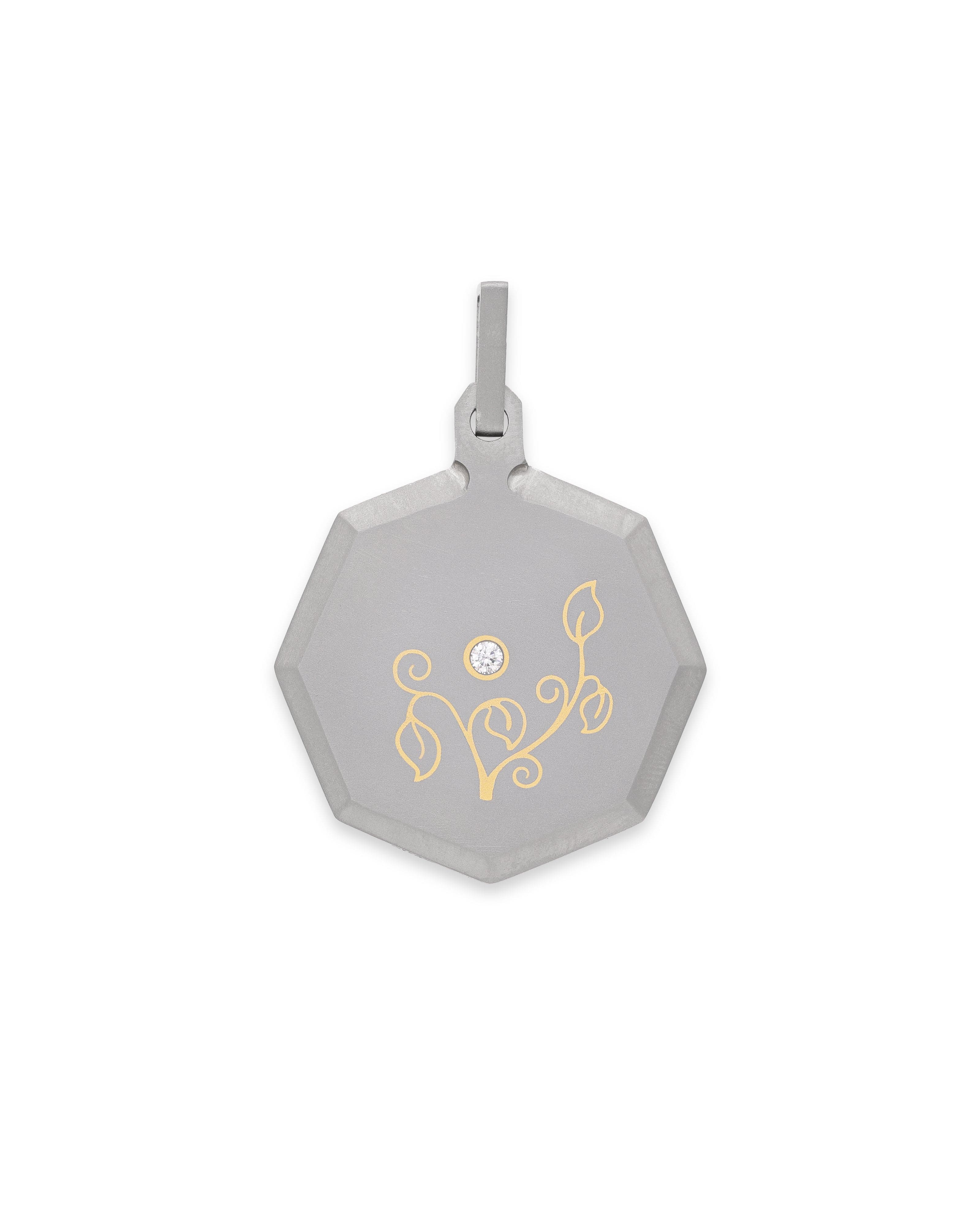 Taurus – Titanium Zodiac Pendant.