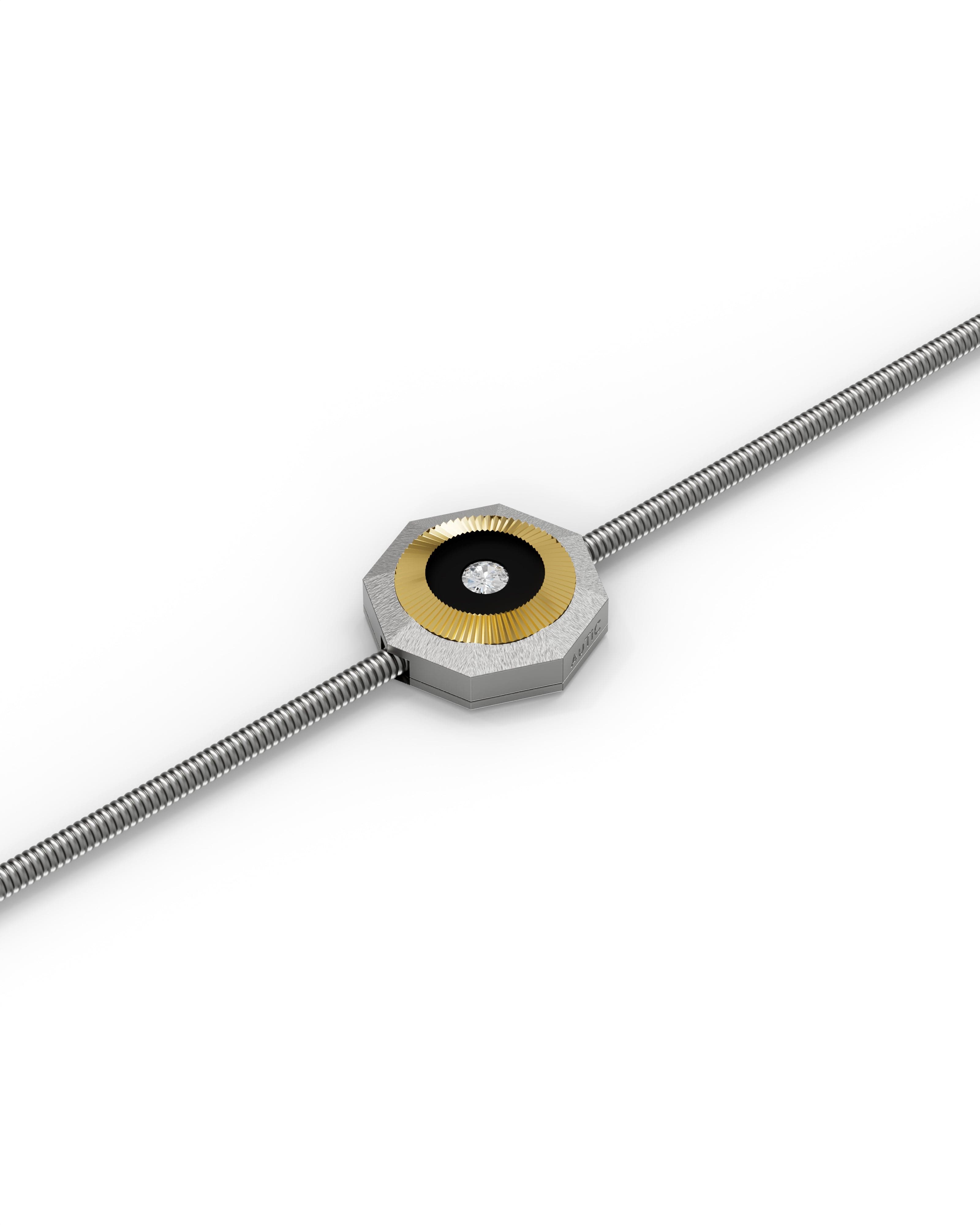 Men's Silver Titanium Bracelet with Matte  Finish