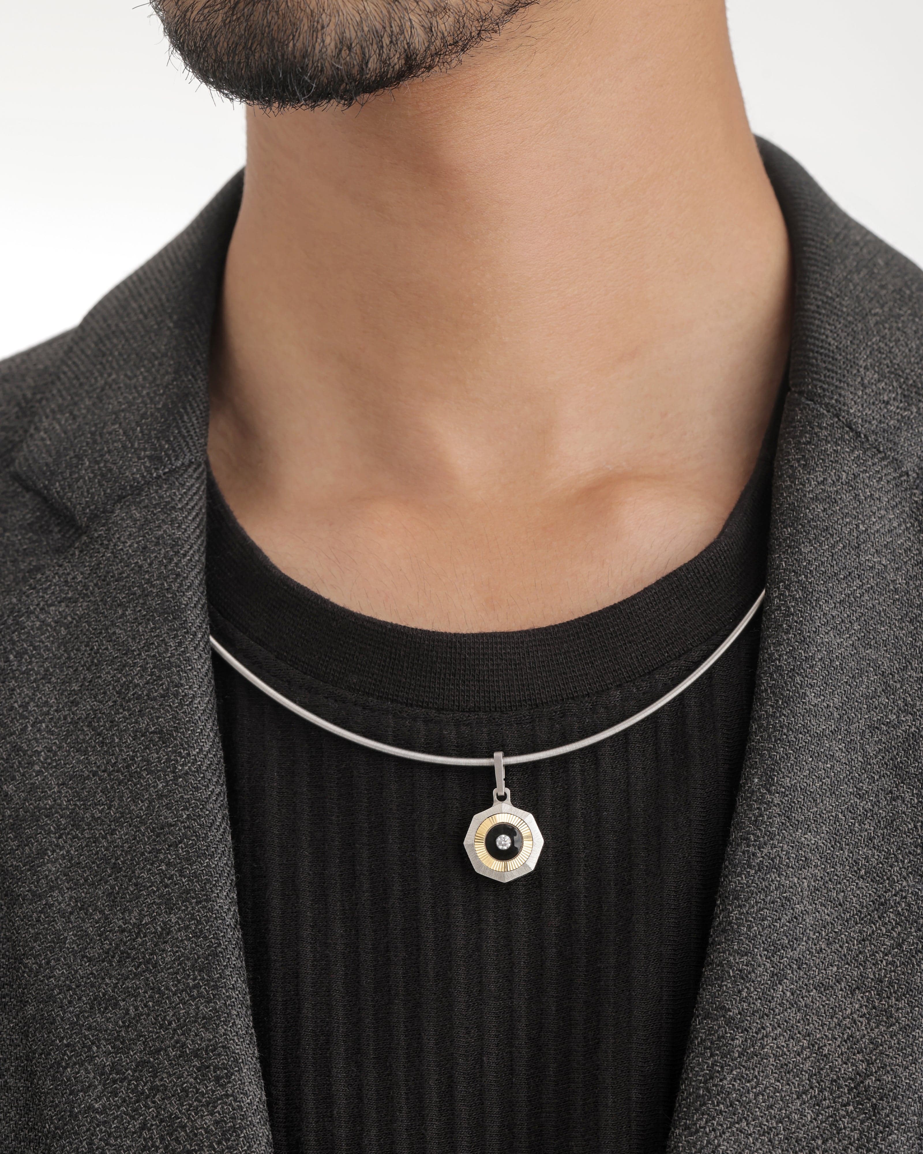 Aura - Titanium Pendant for Everyday Style.