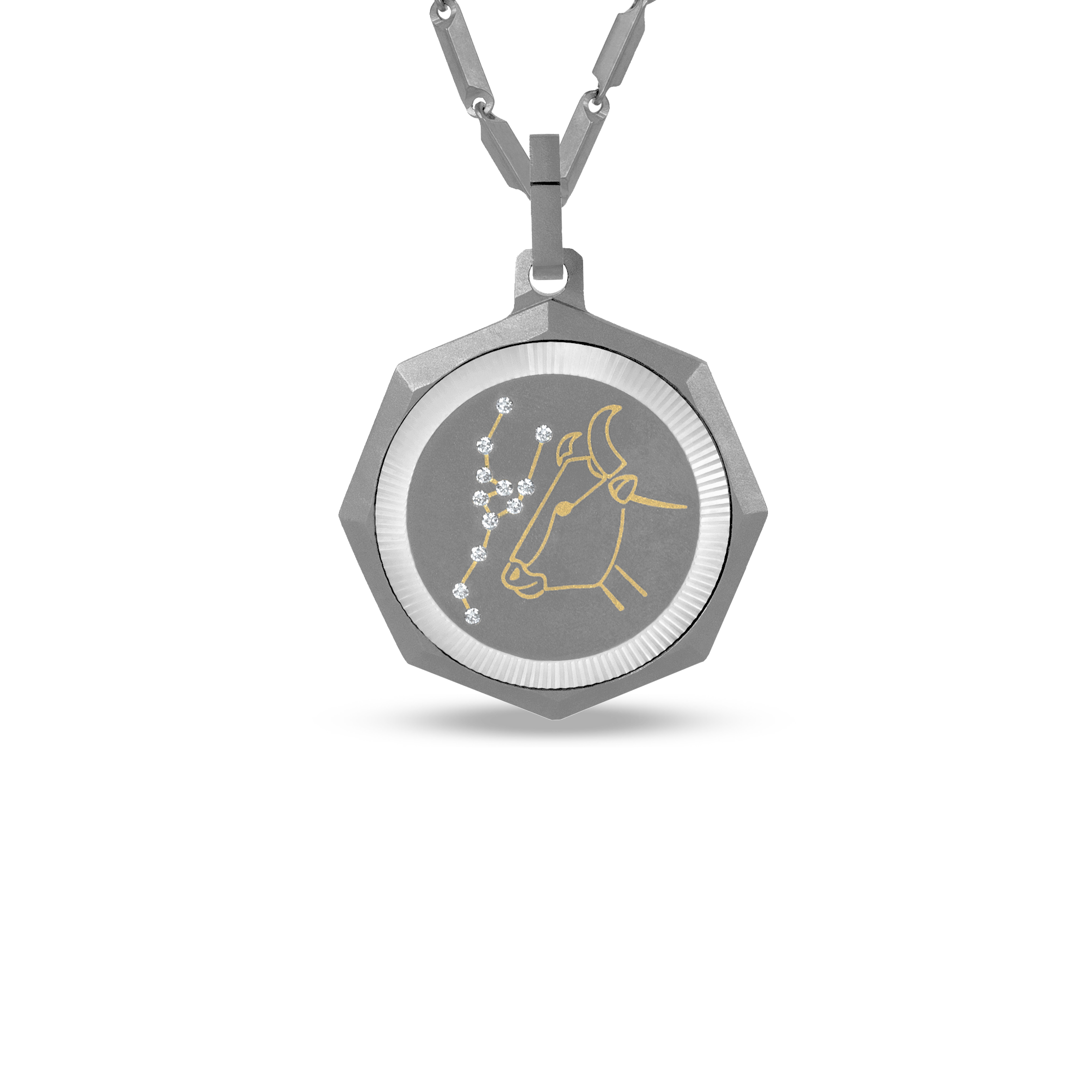 Taurus – Titanium Zodiac Pendant