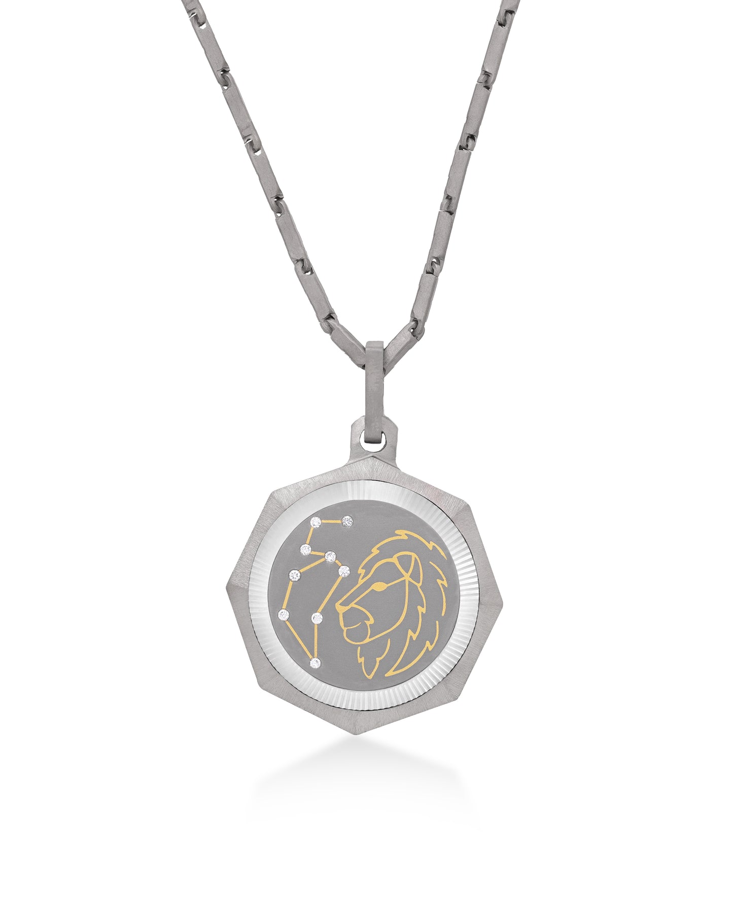 Unisex Titanium Zodiac Pendant