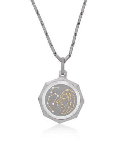 Unisex Titanium Zodiac Pendant