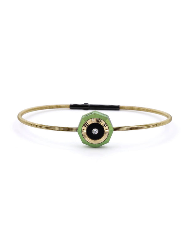 Vibes – Titanium Bracelet in Green Color
