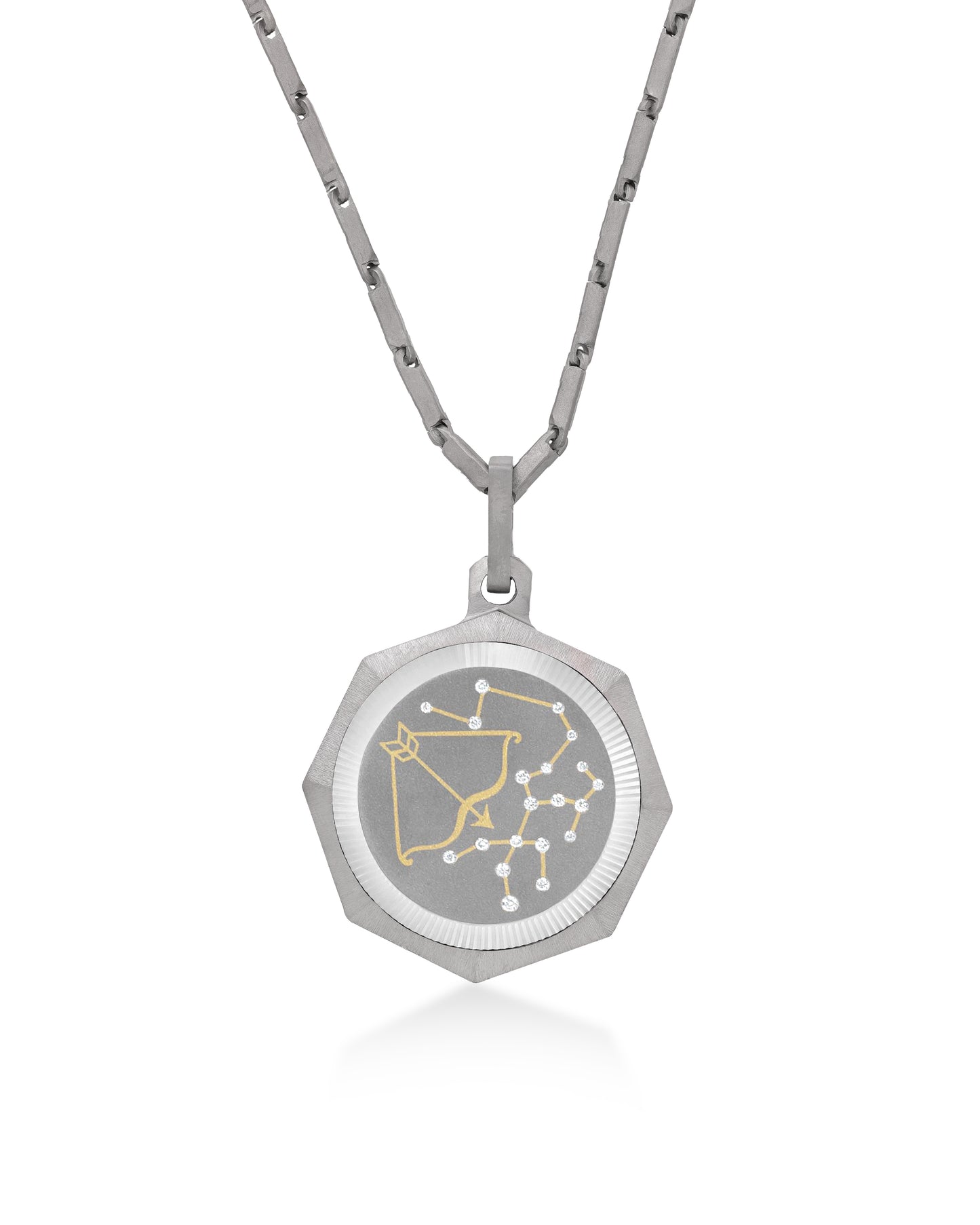 Unisex Titanium Zodiac Pendant