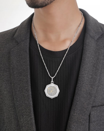 Unisex Titanium Zodiac Pendant