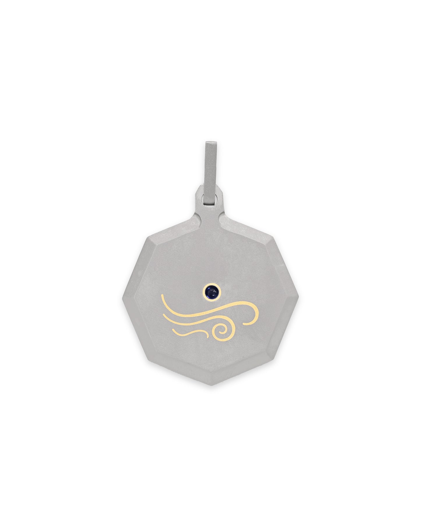 Unisex Titanium Zodiac Pendant