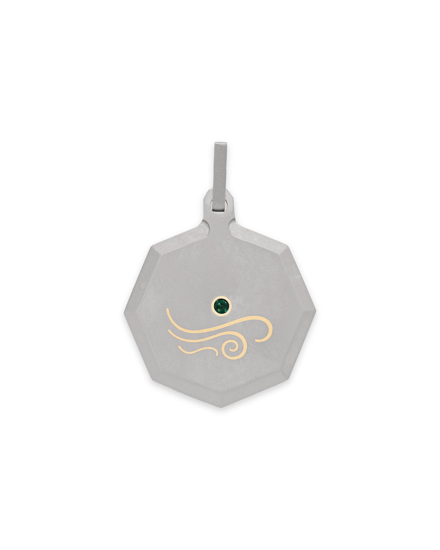 Unisex Titanium Zodiac Pendant
