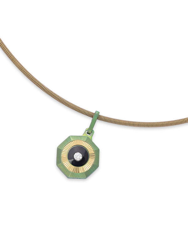 Vibes – Titanium Pendant in Green Color