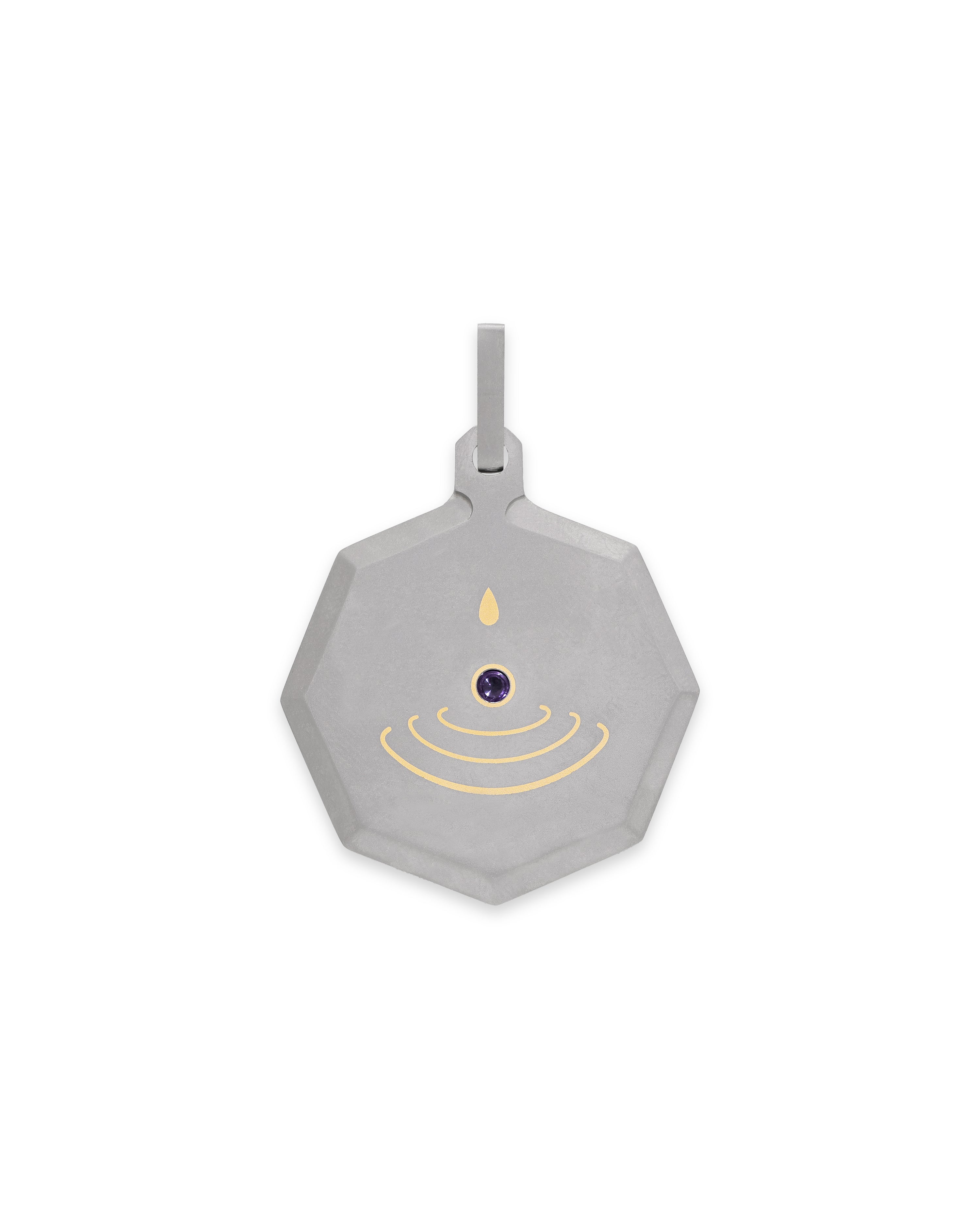 Unisex Titanium Zodiac Pendant