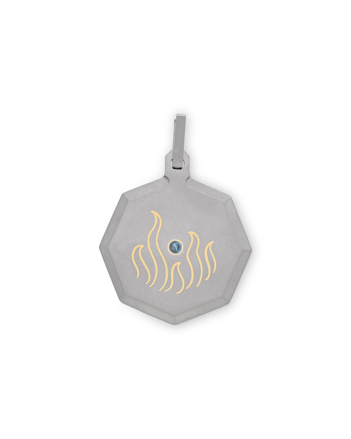 Unisex Titanium Zodiac Pendant