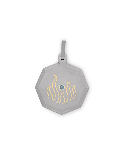 Unisex Titanium Zodiac Pendant
