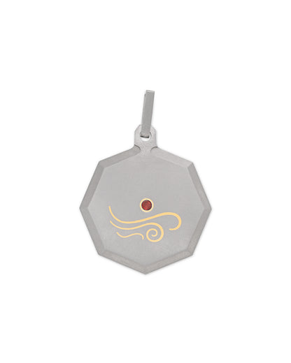 Aquarius – Titanium Zodiac Pendant