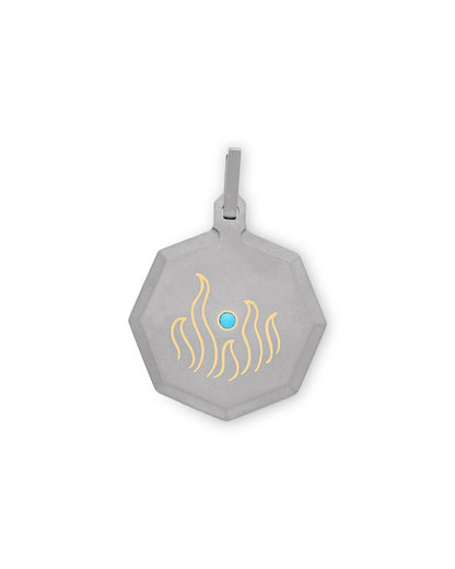 Unisex Titanium Zodiac Pendant