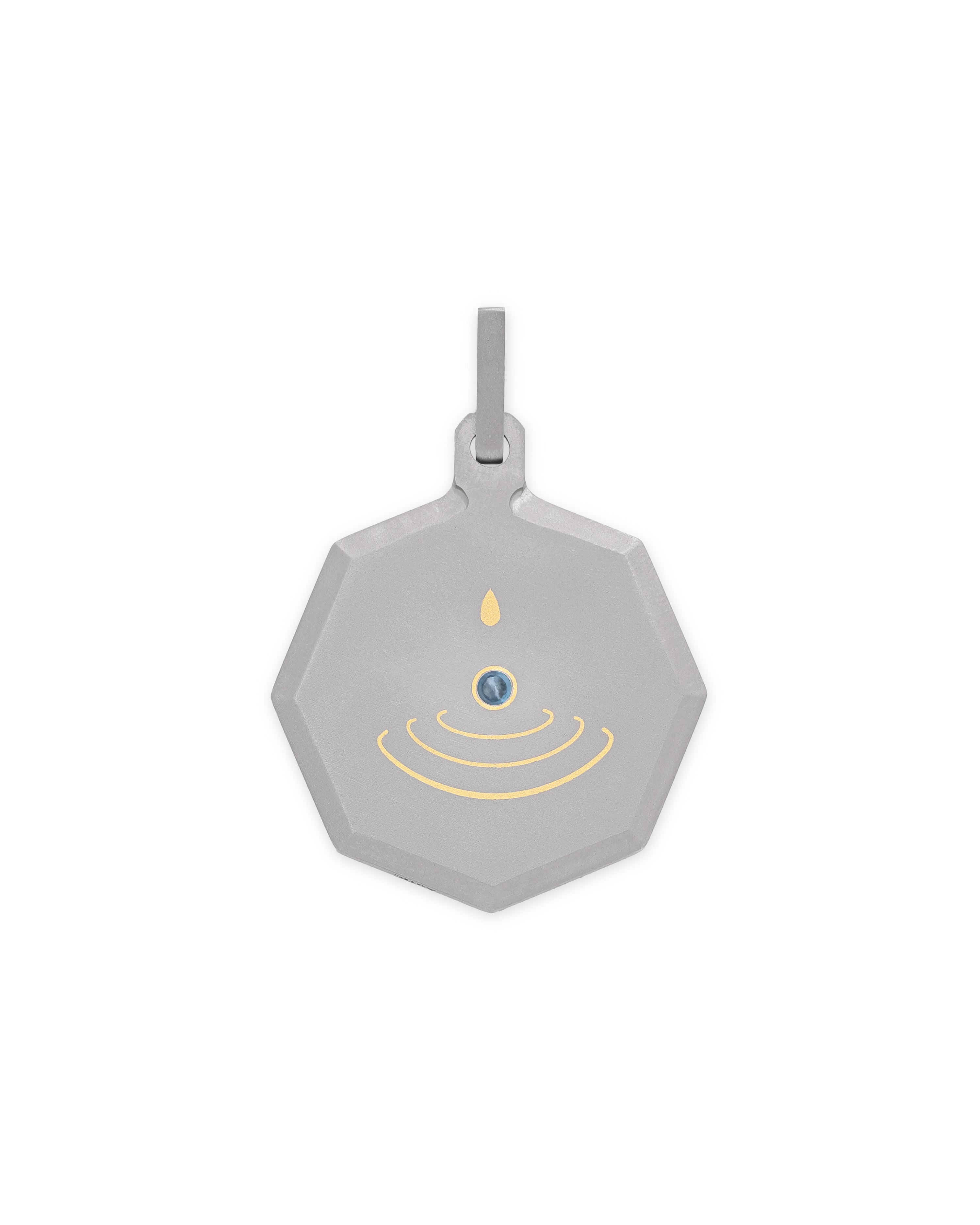 Unisex Titanium Zodiac Pendant