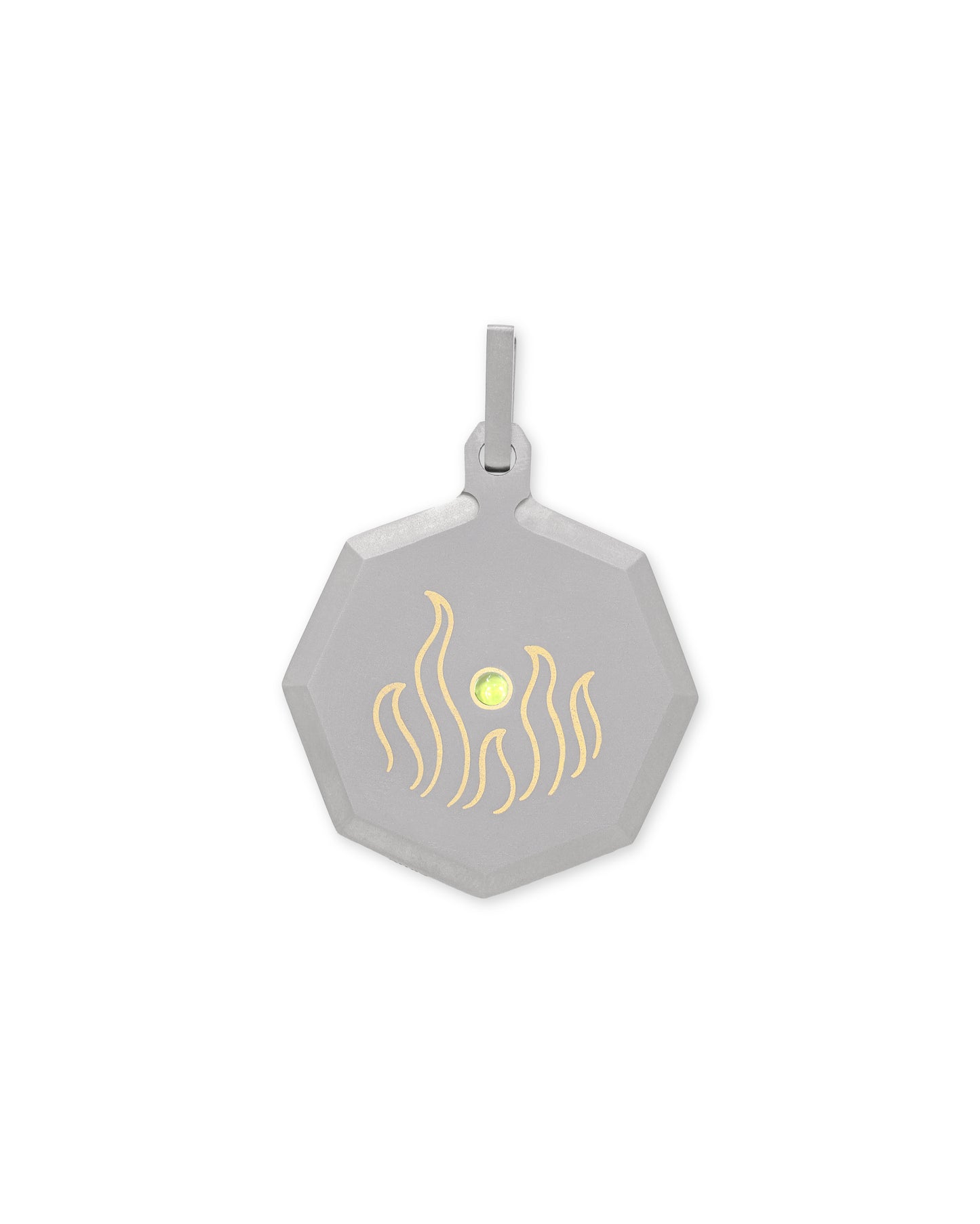 Unisex Titanium Zodiac Pendant