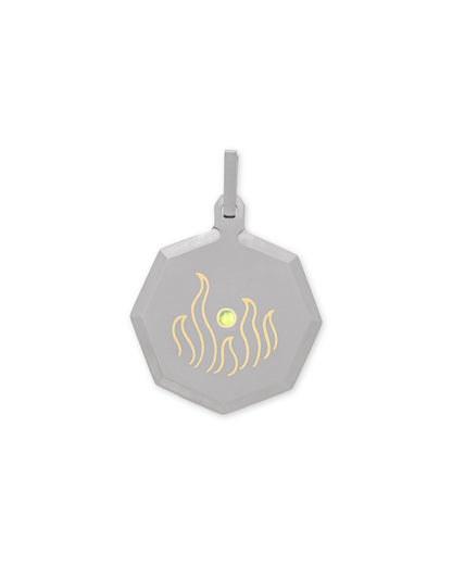 Unisex Titanium Zodiac Pendant
