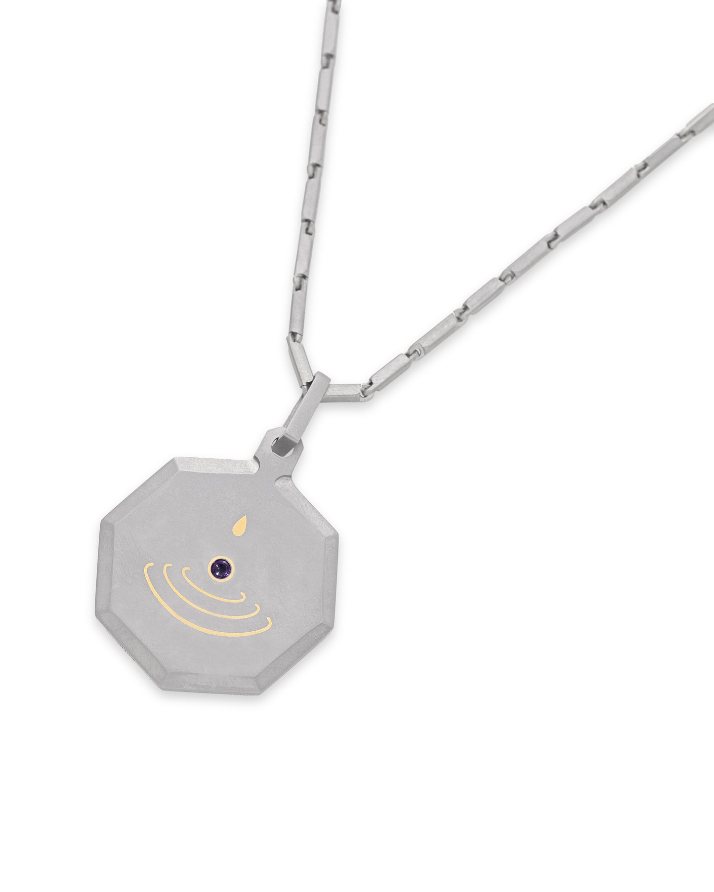 Unisex Titanium Zodiac Pendant