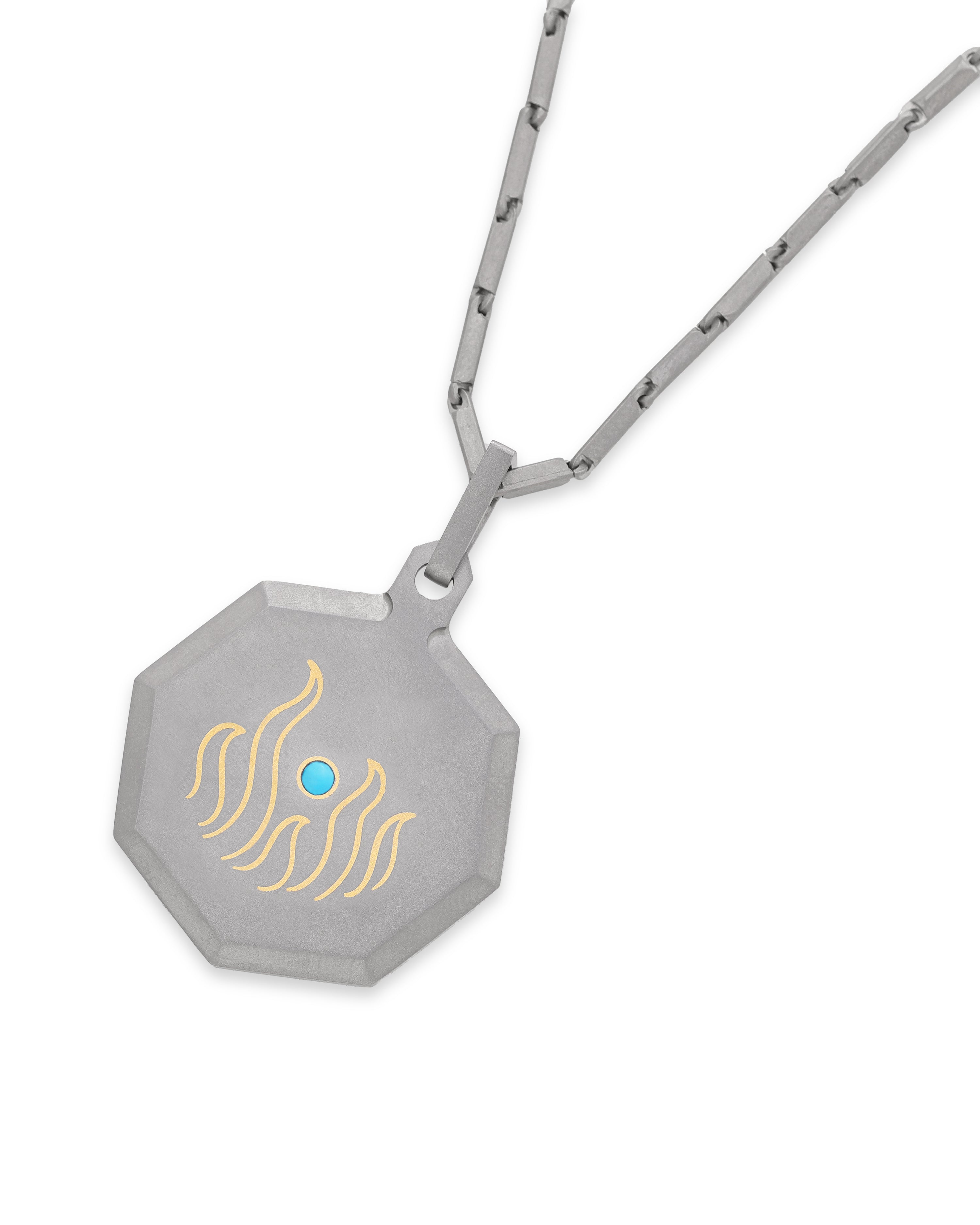 Unisex Titanium Zodiac Pendant