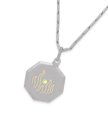 Unisex Titanium Zodiac Pendant