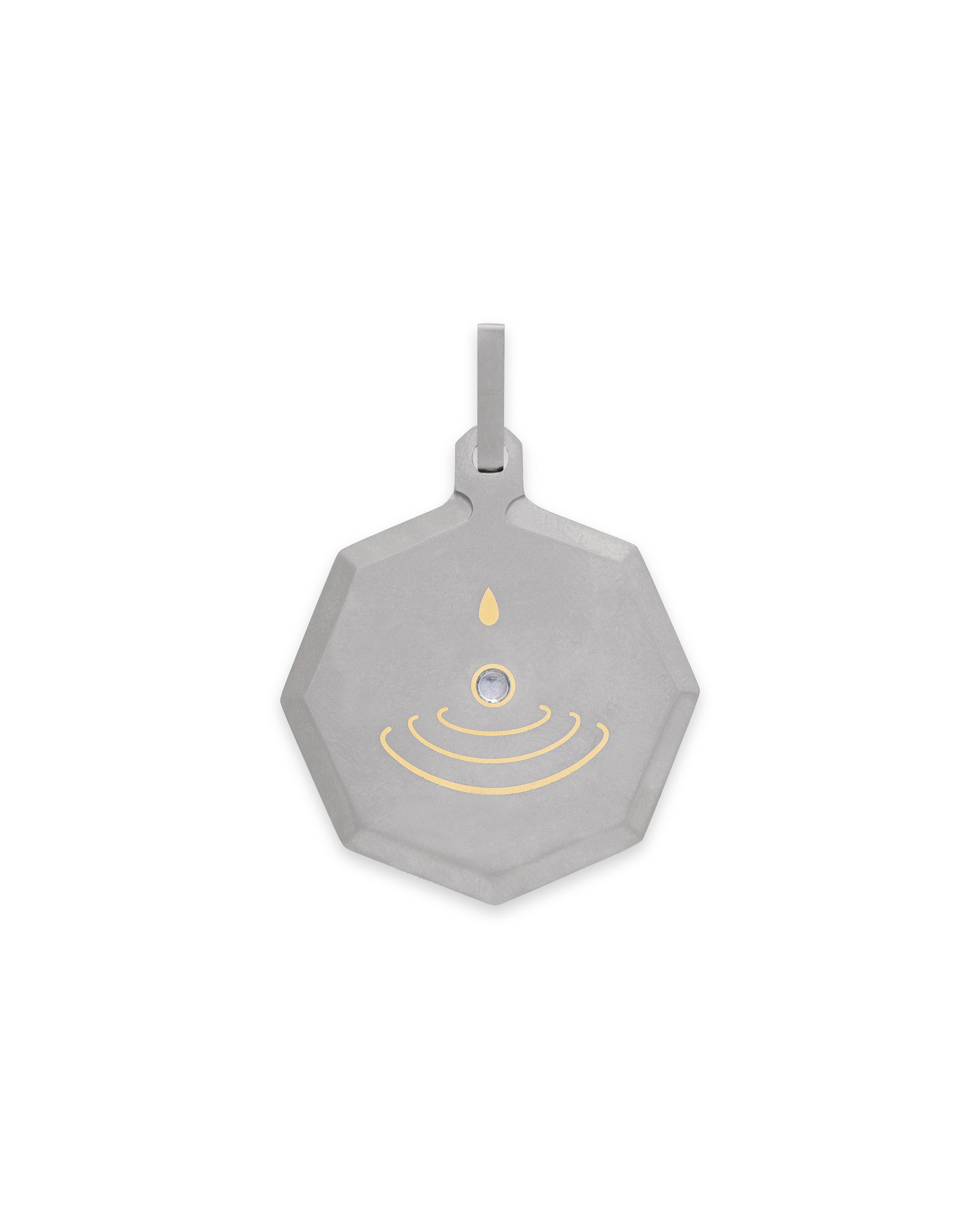 Unisex Titanium Zodiac Pendant