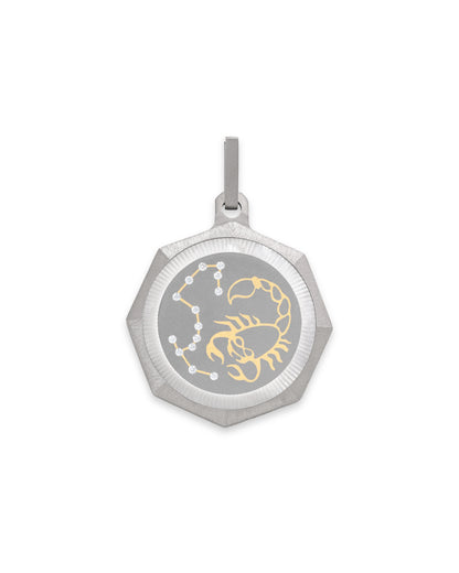 Unisex Titanium Zodiac Pendant