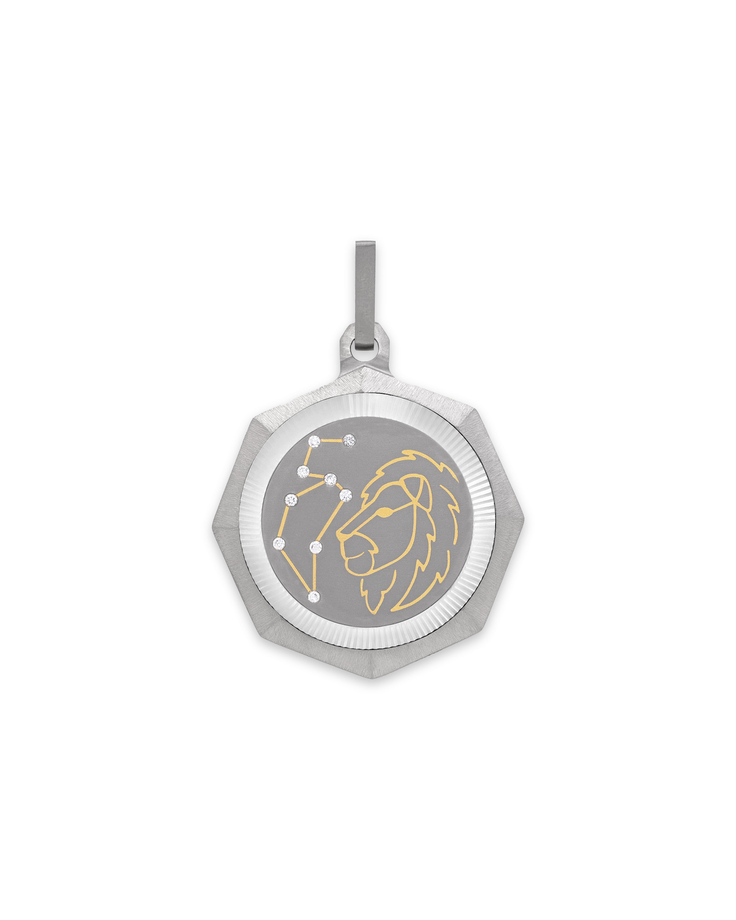 Unisex Titanium Zodiac Pendant