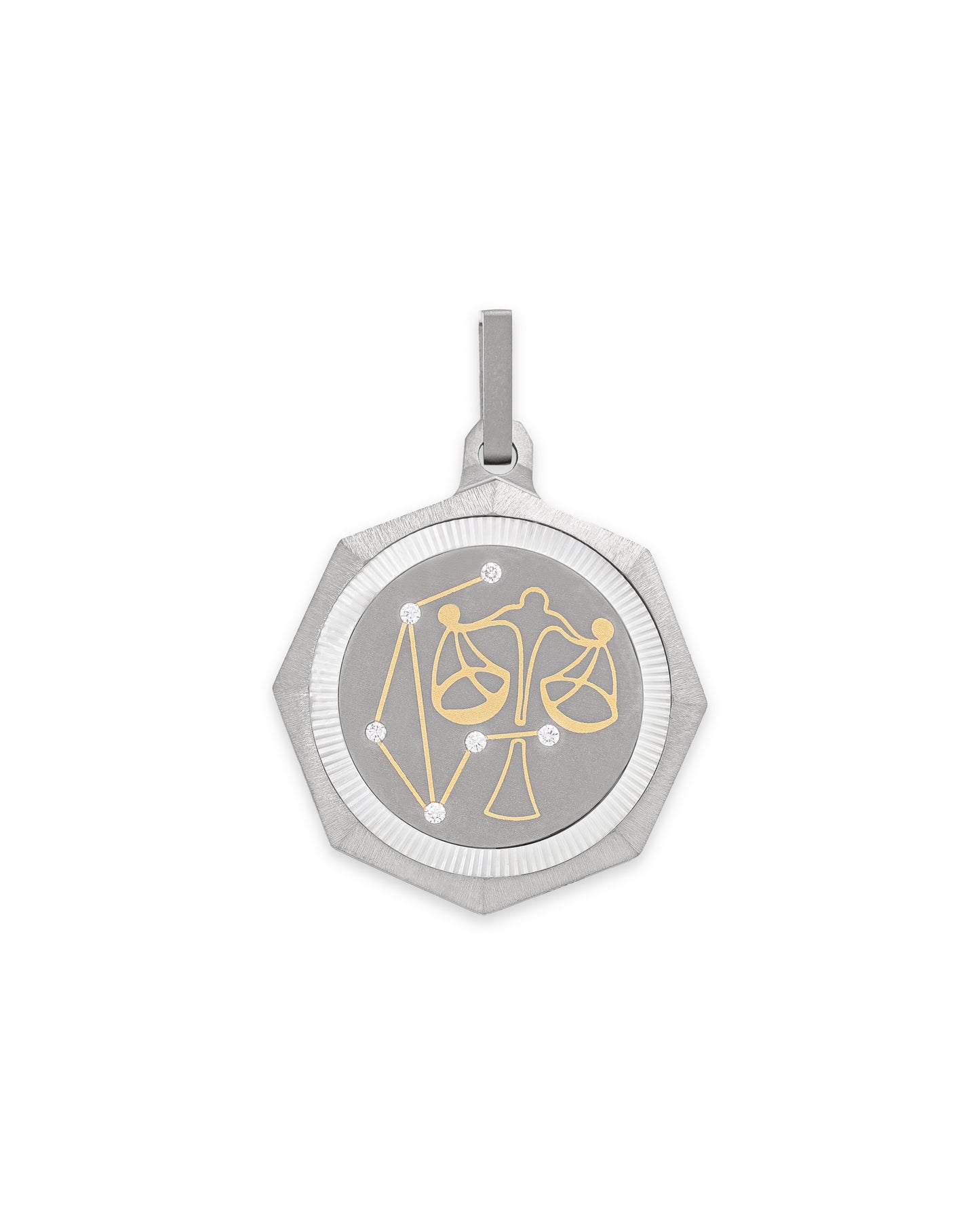Unisex Titanium Zodiac Pendant