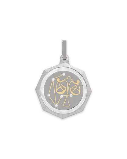 Unisex Titanium Zodiac Pendant