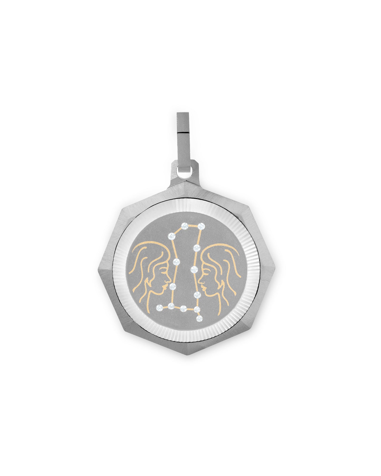 Unisex Titanium Zodiac Pendant