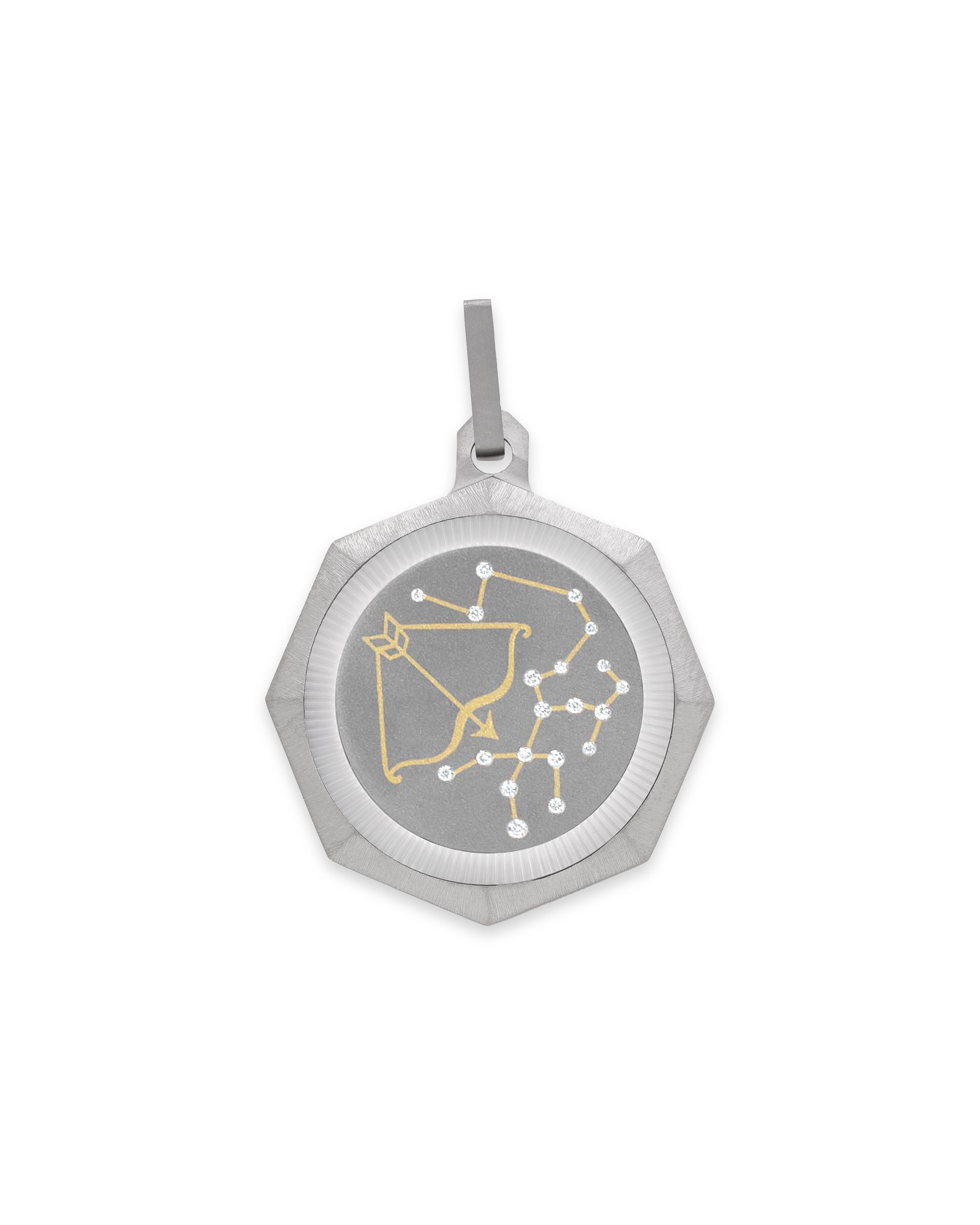 Unisex Titanium Zodiac Pendant