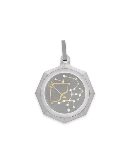 Unisex Titanium Zodiac Pendant