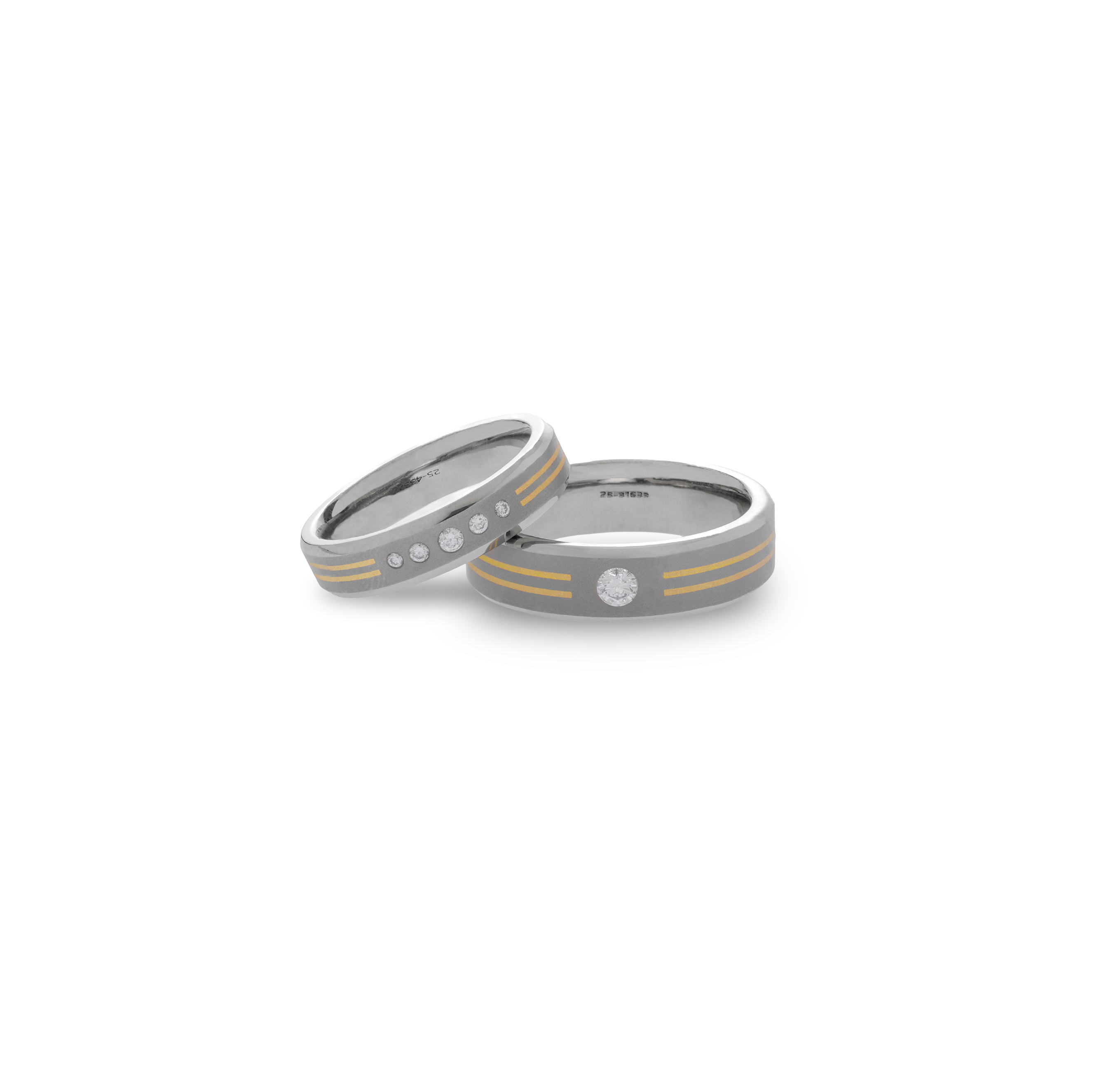Eternity Continuum -  Titanium Couple Bands