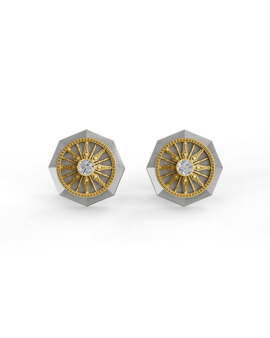 Dravida - Titanium Cufflinks
