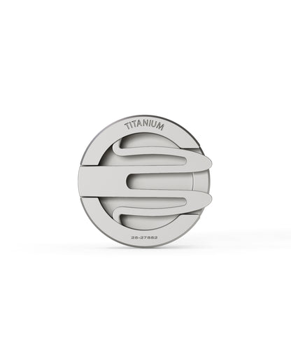Atom - Titanium Button Cover