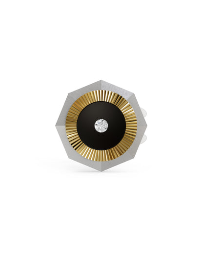 Aura - Titanium Button Cover