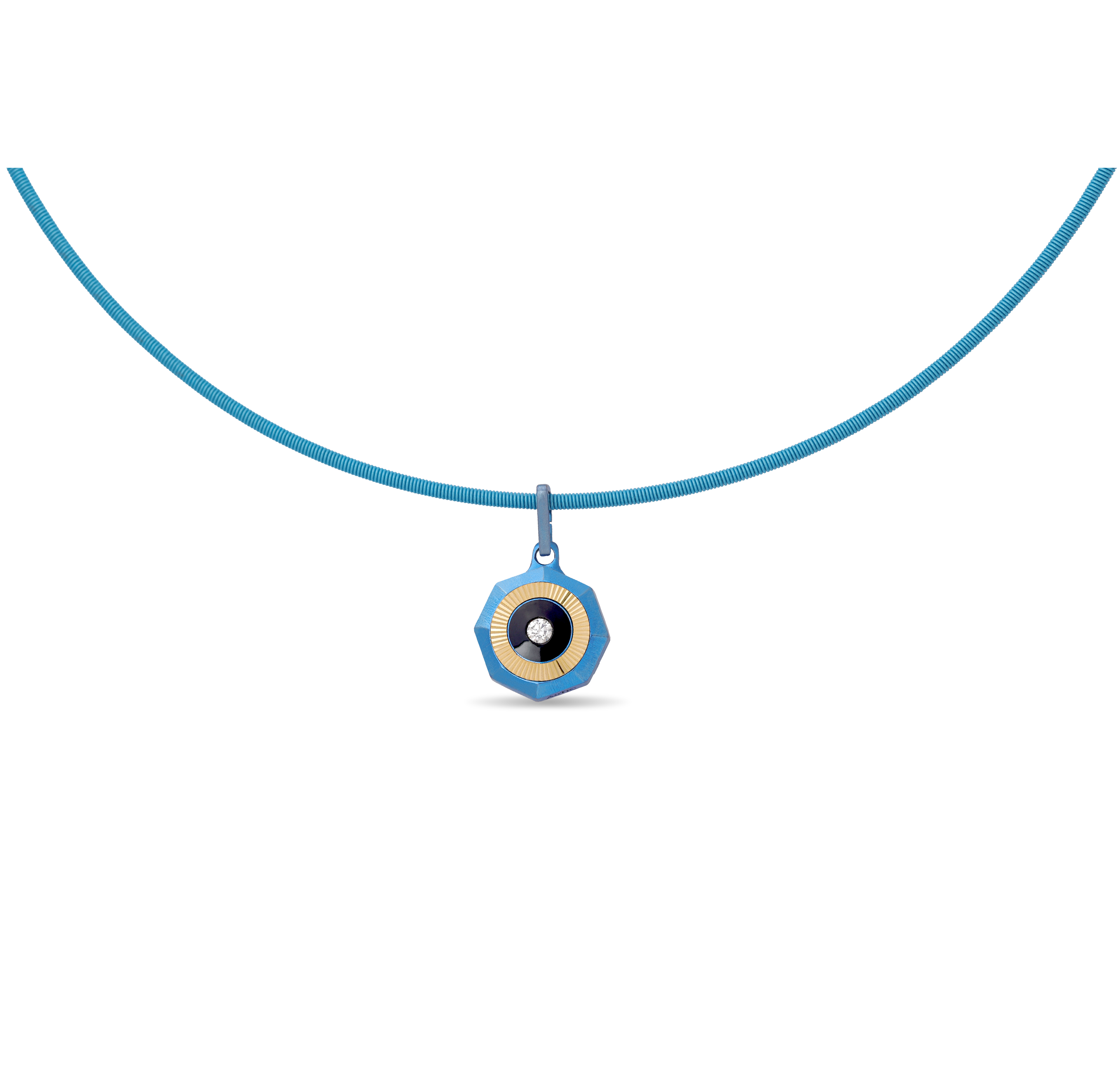 Vibes – Titanium Pendant in Blue Color
