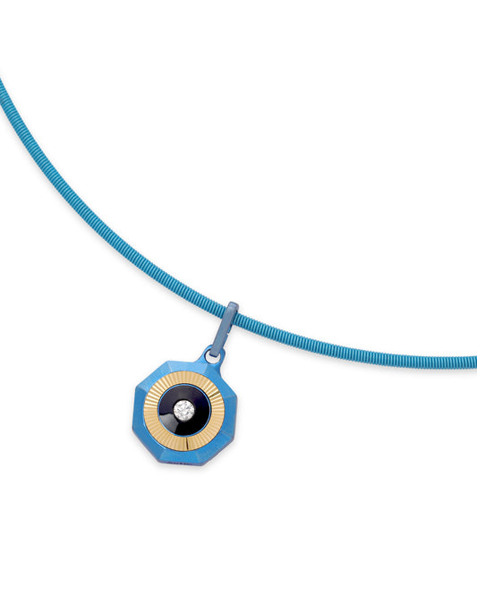 Vibes – Titanium Pendant in Blue Color
