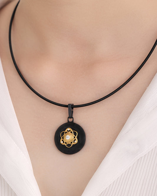 Atom – Black Titanium Pendant