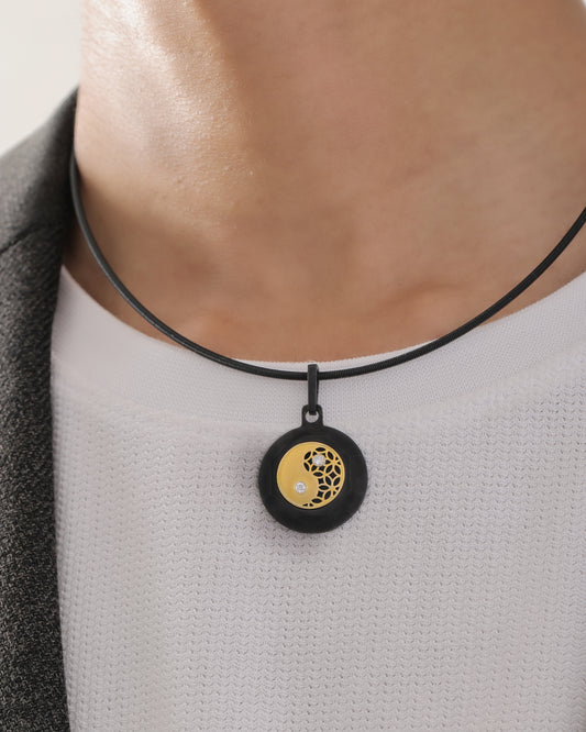 Duality – Black Titanium Pendant