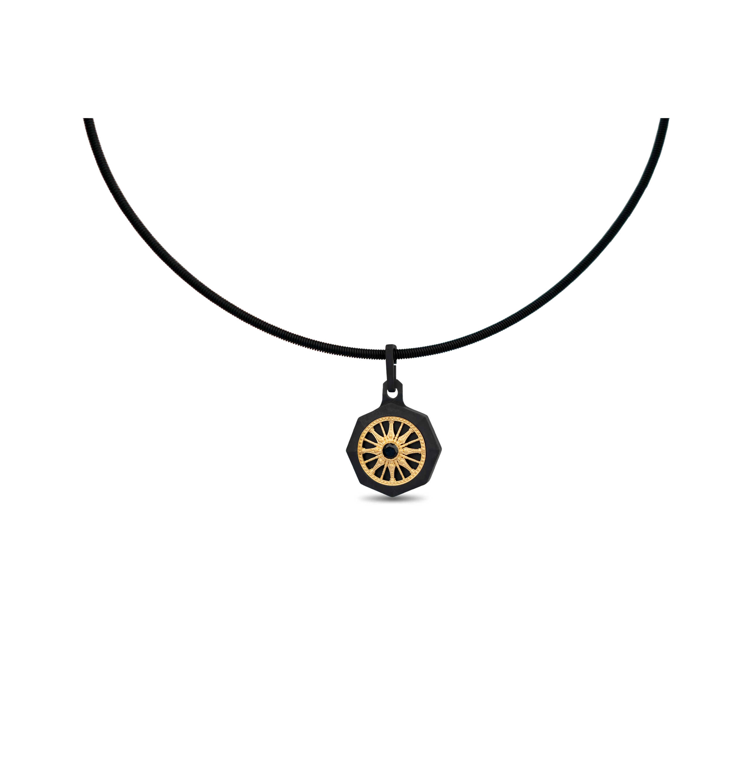 Dravida – Black Titanium Pendant
