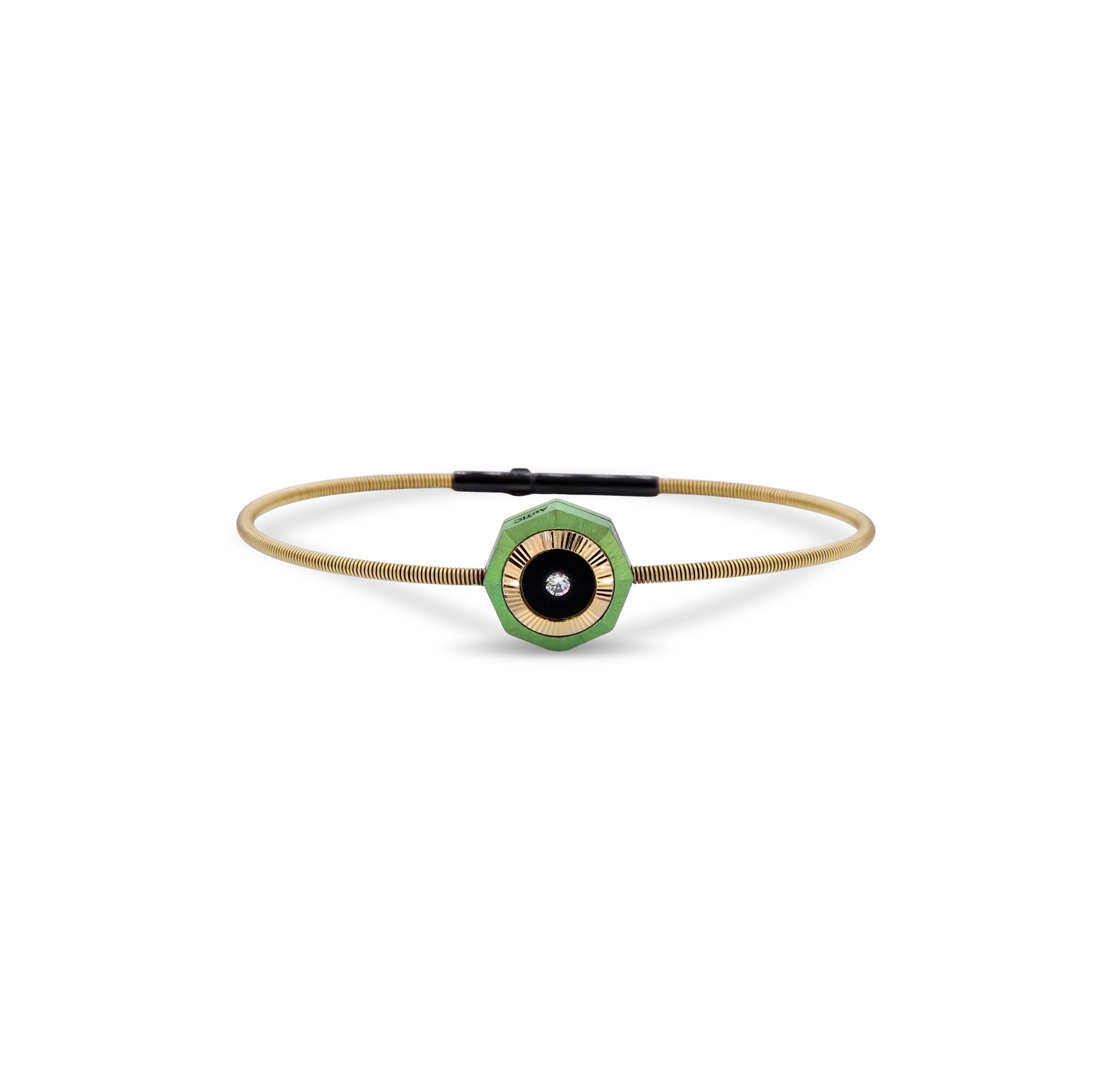 Vibes – Titanium Bracelet in Green Color