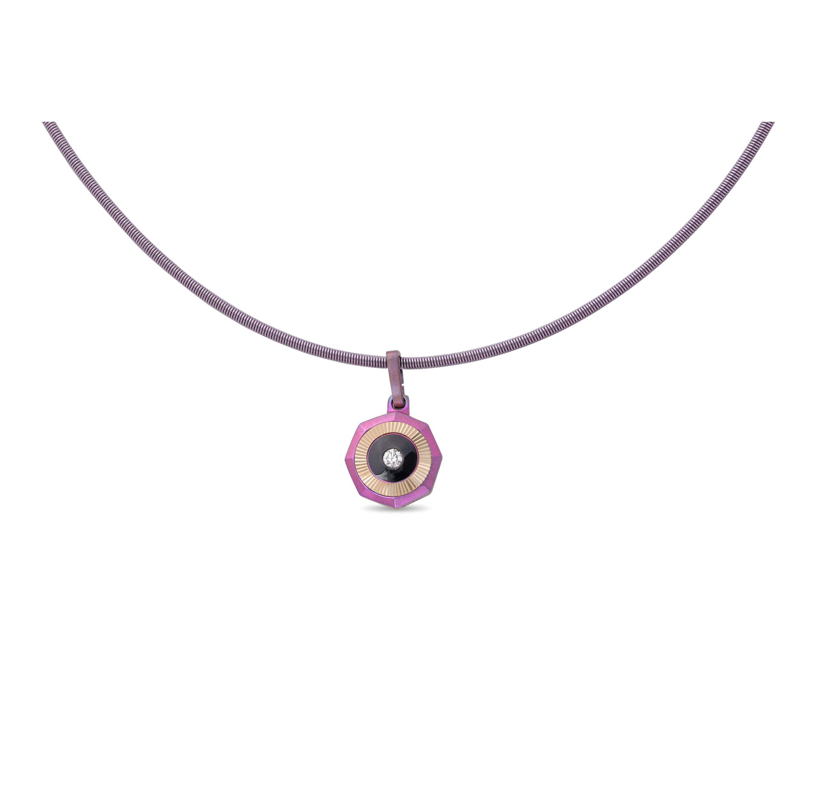 Vibes – Titanium Pendant in Pink Color